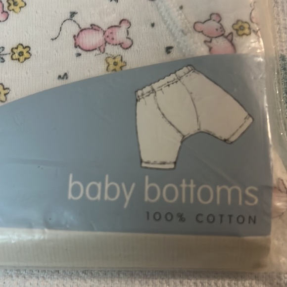 Carter's Baby Bottoms Vintage Cotton Pink Baby Mouse Size Small 0-3 months - Picture 3 of 8